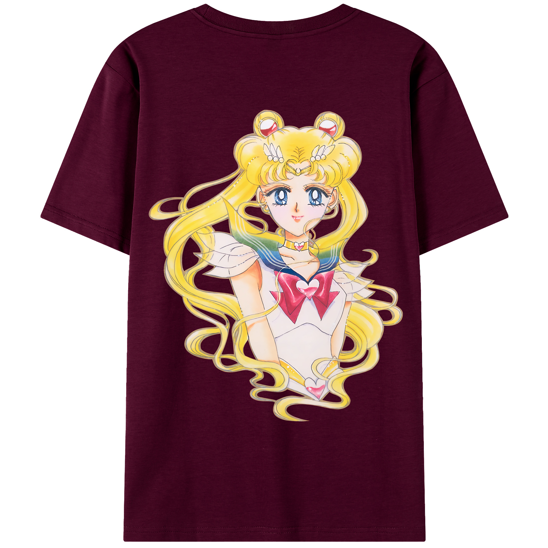 （画像用） 美少女戦士セーラームーン 月野 うさぎ つきの うさぎ Sailor Moon Tsukino Usagi レディース半袖Tシャツ(バックプリント)